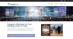 Desktop Screenshot of instafeedlive.com